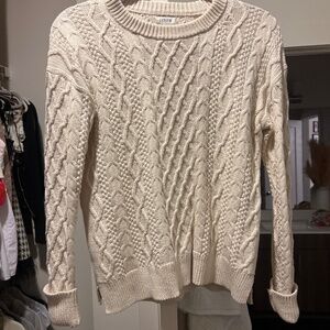 Cable knit sweater
